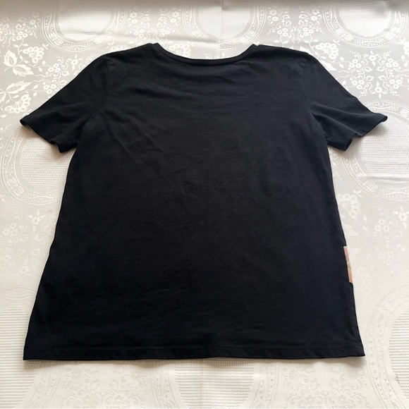 Zara Women’s Size S Black T-Shirt Short Sleeves Empowering Makes Us Stronger Tee - Picture 7 of 16